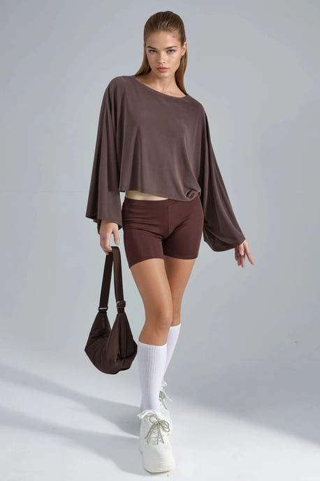 Lässige Bluse mit weiter Bootsausschnitt - Image 6