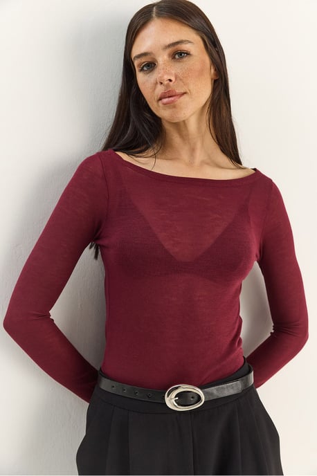 Rundhals Basic Transparent Top - Image 1