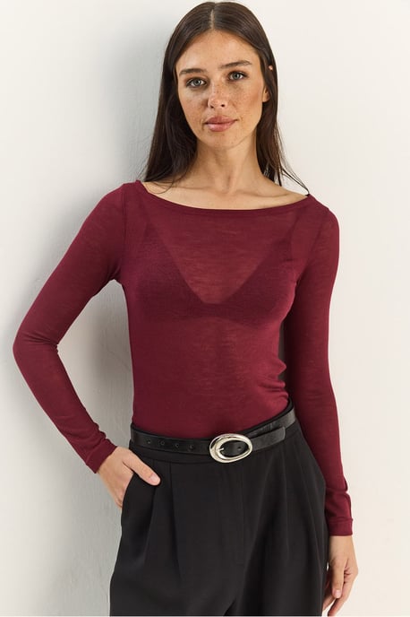 Rundhals Basic Transparent Top - Image 2