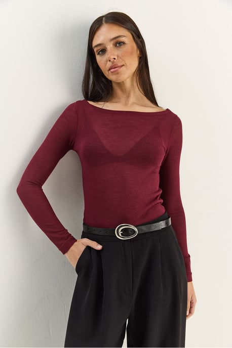 Rundhals Basic Transparent Top - Image 4