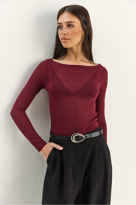 Rundhals Basic Transparent Top - Image 5