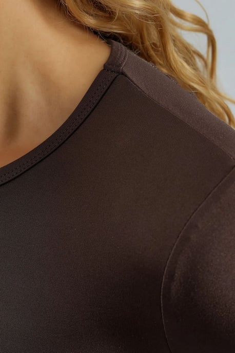 Slim Fit Rundhals Langarmbluse - Image 6