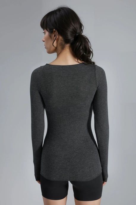Schlanke Passform Boots-Ausschnitt Bluse - Image 3