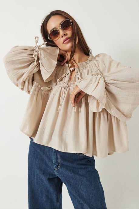 Bluse mit Schleife - Image 3