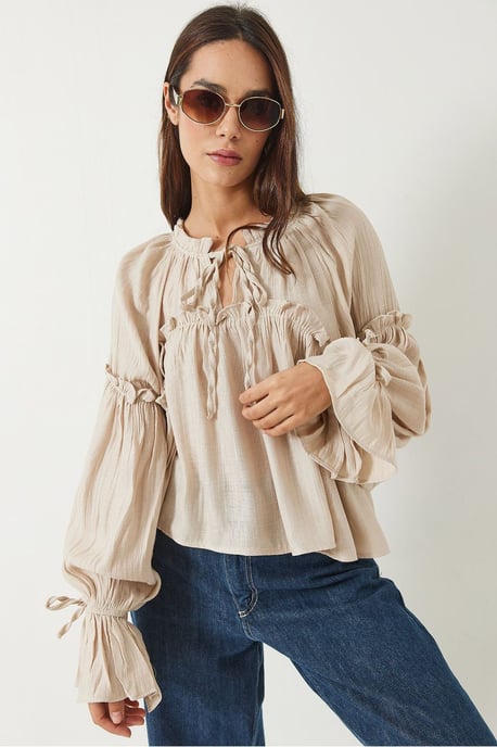 Bluse mit Schleife - Image 4