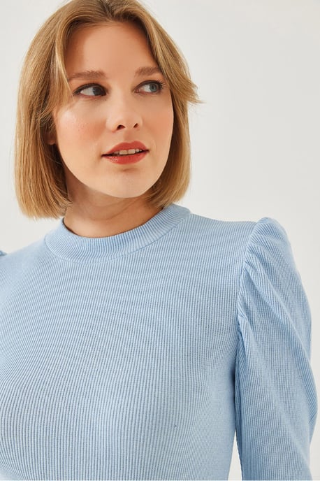 Drapiertes Detail Basic Top - Image 3