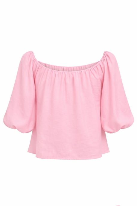 Modal-Blend Bluse mit Madonna-Kragen und Rüschendetail - Image 3