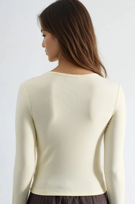 Langarm-Crewneck-Bluse - Image 3