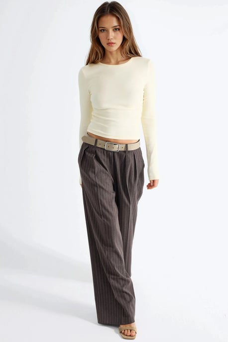 Langarm-Crewneck-Bluse - Image 4