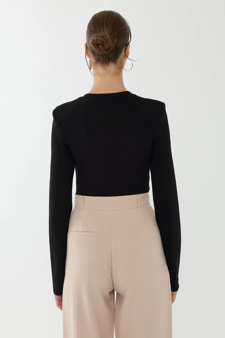 Unifarben Langarm-Bodysuit - Image 4
