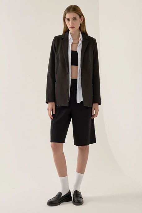 Futterdetaillierter Blazer - Image 3