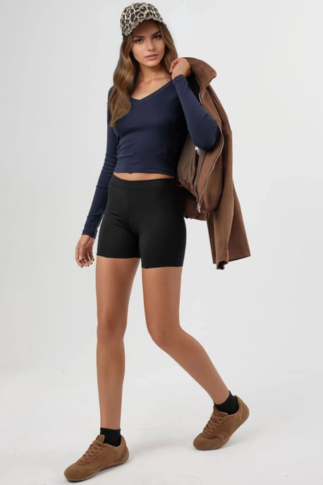 V-Ausschnitt Langarm Bluse mit taillierter Passform - Image 5