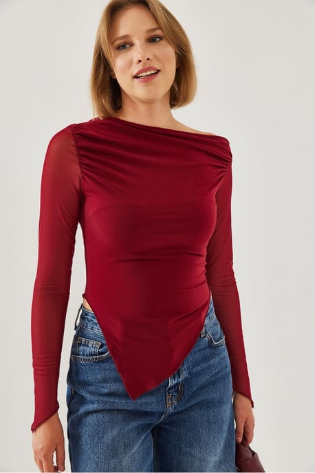 Basic-Top mit asymmetrischem Saum - Image 2