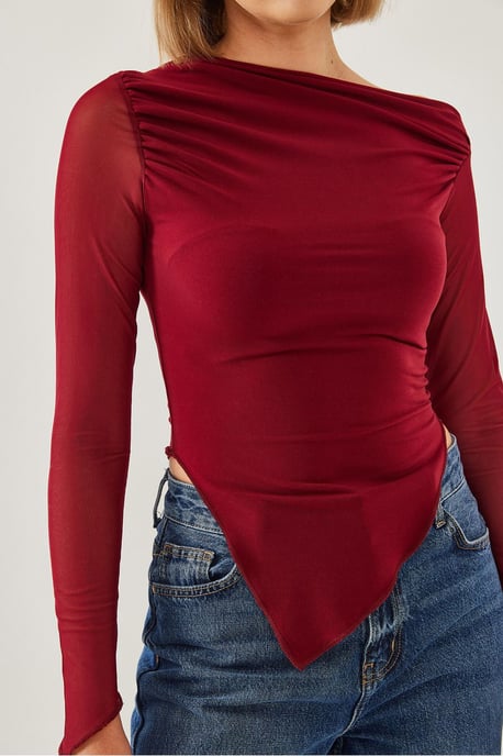 Basic-Top mit asymmetrischem Saum - Image 4