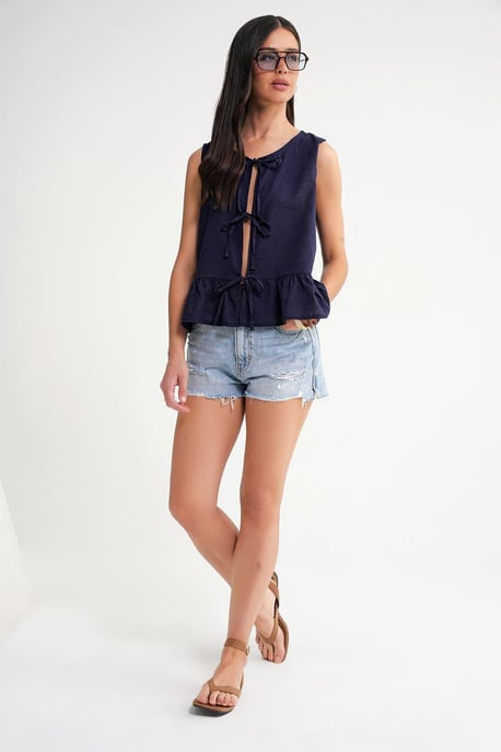 Rüschenbluse mit Schleifenfront - Image 2