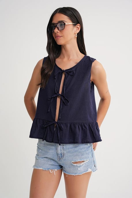 Rüschenbluse mit Schleifenfront - Image 3