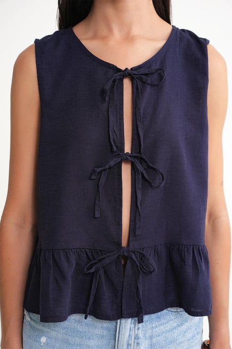 Rüschenbluse mit Schleifenfront - Image 5