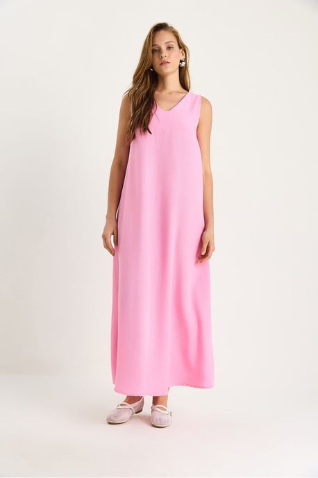 V-Ausschnitt Maxi-Kleid - Image 4