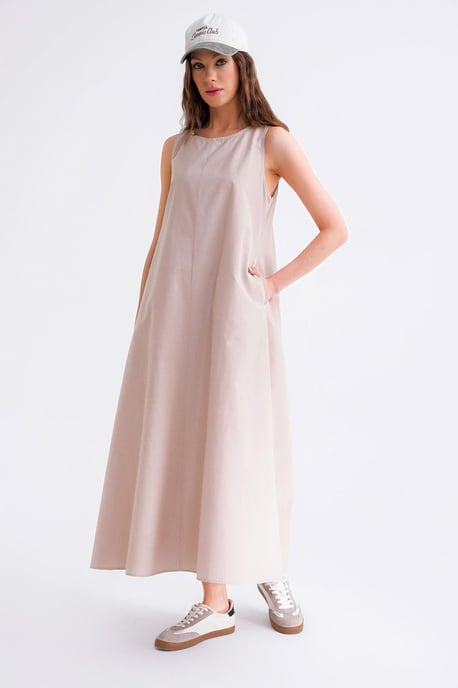 Lässig geschnittenes Maxikleid mit Taschen - Image 2