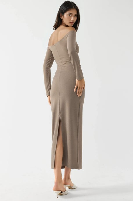 Schulterfreies Bodycon-Maxikleid - Image 3