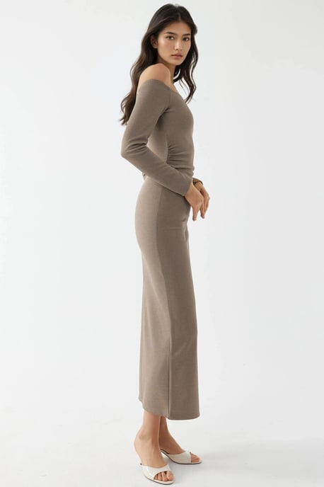 Schulterfreies Bodycon-Maxikleid - Image 5