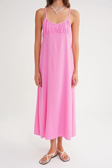 Träger Maxi-Kleid mit gerafftem Detail - Image 6