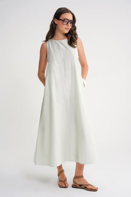 Lässig geschnittenes Maxikleid mit Taschen - Image 2