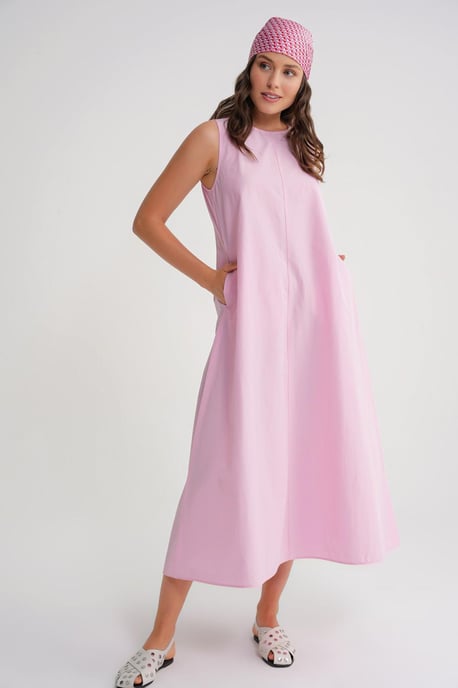 Lässig geschnittenes Maxikleid mit Taschen - Image 4