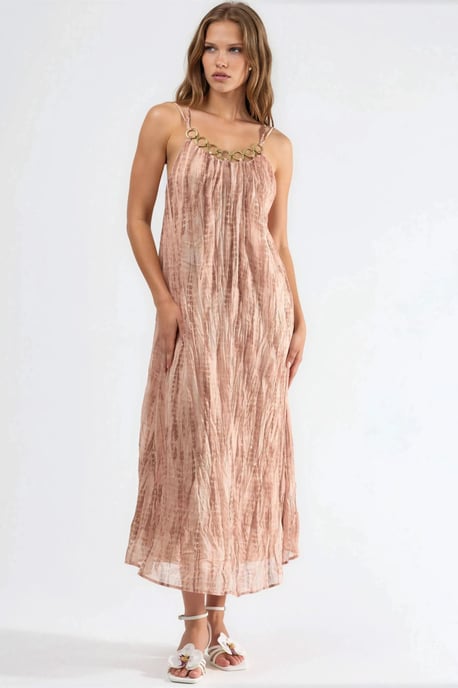 Accessoire Detailliertes Gemustertes Maxikleid - Image 2