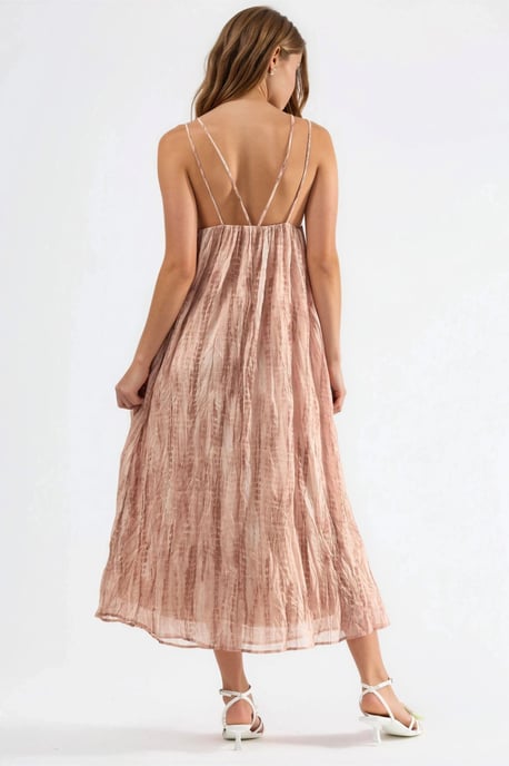 Accessoire Detailliertes Gemustertes Maxikleid - Image 4