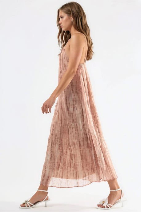 Accessoire Detailliertes Gemustertes Maxikleid - Image 5
