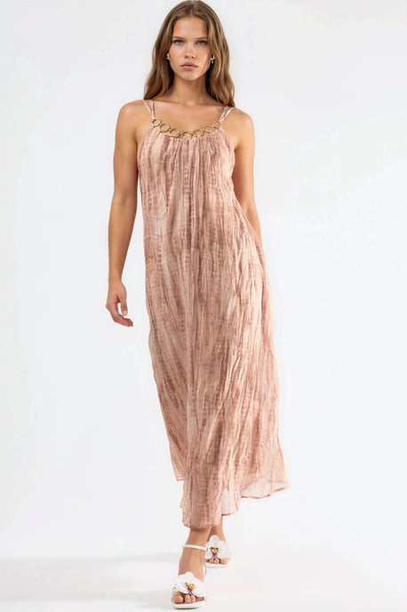 Accessoire Detailliertes Gemustertes Maxikleid - Image 6