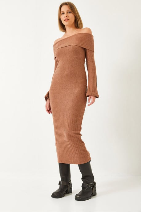 Trägerloses Rippmieder-Kleid - Image 1