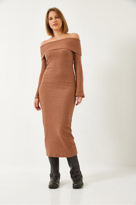 Trägerloses Rippmieder-Kleid - Image 2