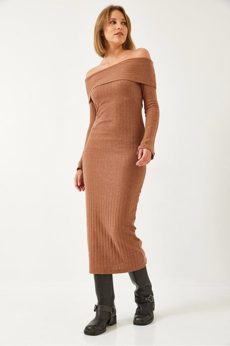 Trägerloses Rippmieder-Kleid - Image 3