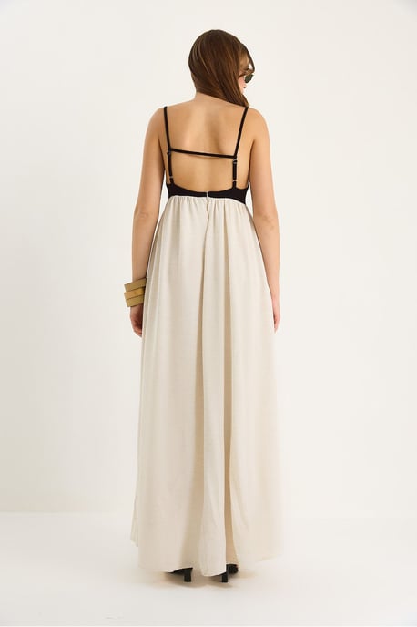 A-Form Midi Kleid mit U-Ausschnitt - Image 6