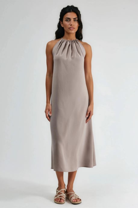 Halterneck-Midi-Kleid - Image 3