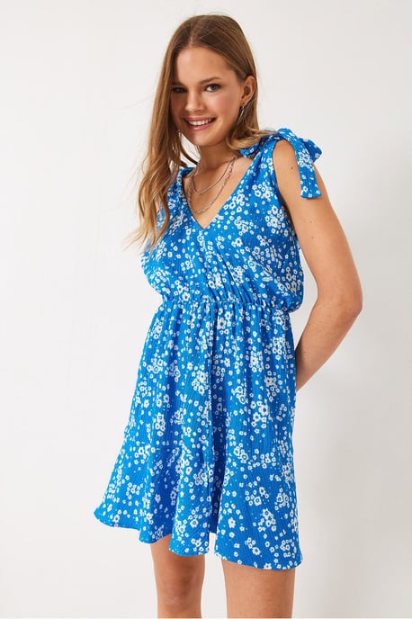 Blumen-Rüschenshirt Midi-Kleid - Image 2