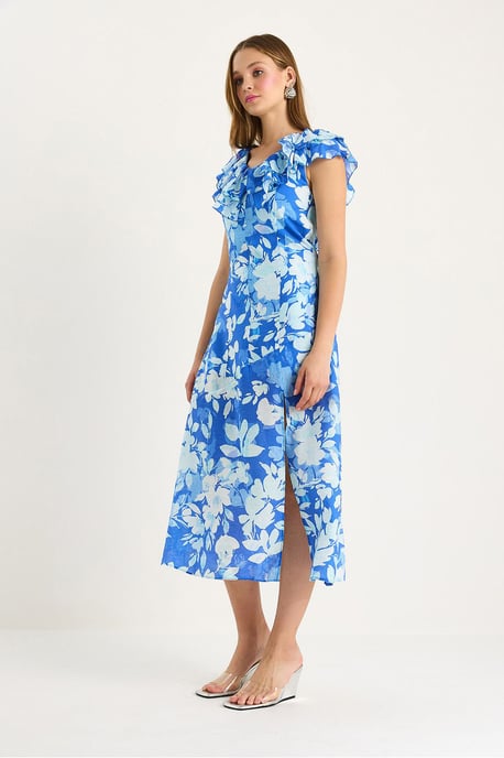 Midi-Kleid mit Rüschendetails - Image 3