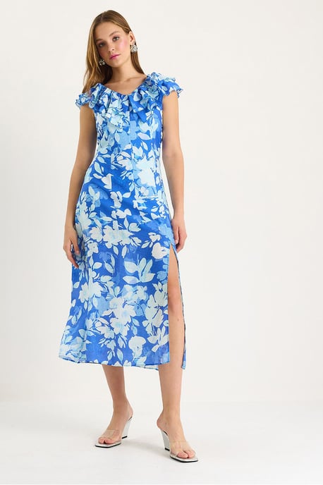 Midi-Kleid mit Rüschendetails - Image 4