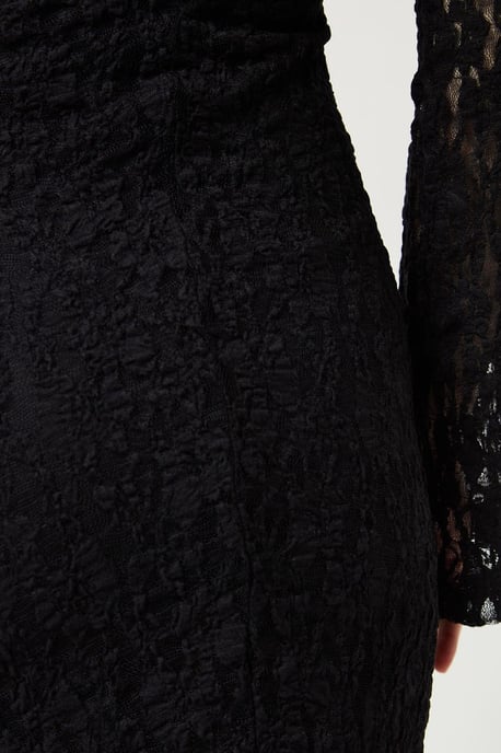 Spitzen-Mini-Kleid mit Futter im Bodycon-Stil - Image 4