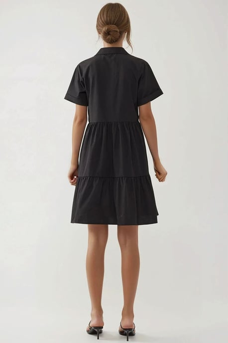 Mini A-Linien Hemdblusenkleid mit Knöpfen - Image 6