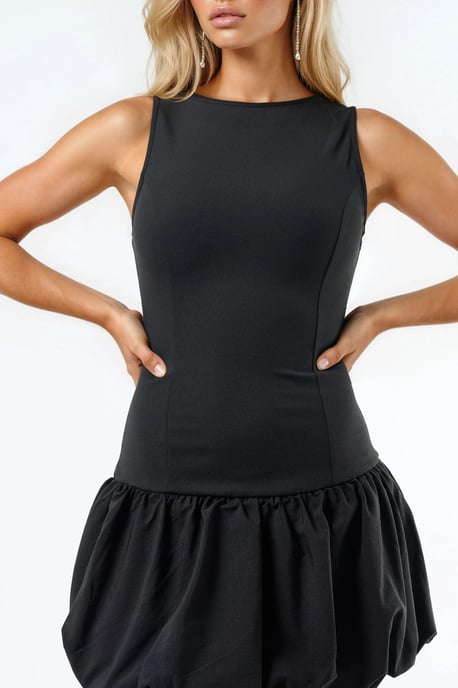 Crew Neck Ballonkleid - Image 6