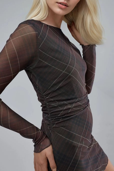 Karierter Tüll-Minikleid - Image 6