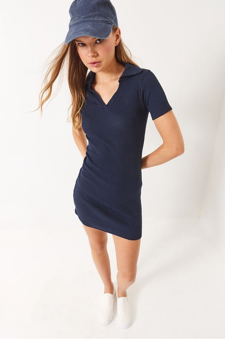 Figurbetontes V-Ausschnitt-Minikleid - Image 6