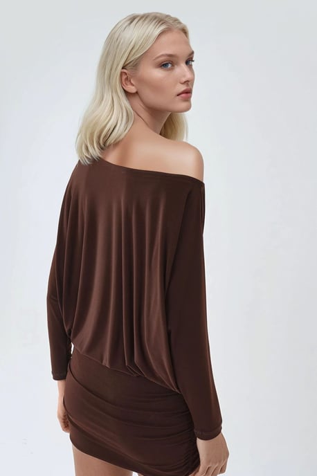Asymmetrisches Kragenengel mini Kleid - Image 4