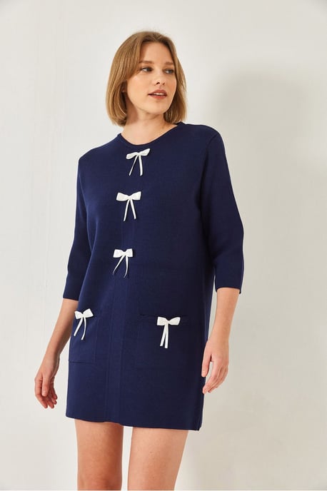 Strickkleid mit Schleife - Image 4