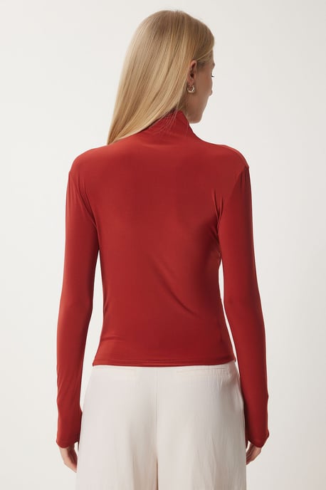Slim Fit Rüschentop mit Stehkragen - Image 5