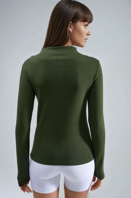 Slim Fit Halbturtleneck-Bluse - Image 3