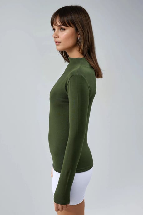 Slim Fit Halbturtleneck-Bluse - Image 4